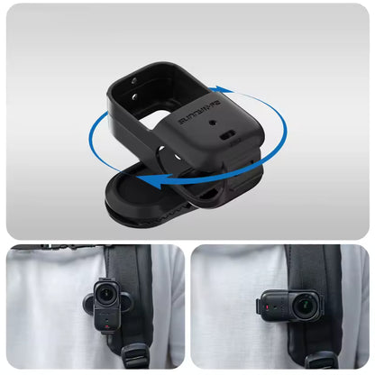 360 Rotation Clip Mount for DJI Osmo Nano Sports Camera Accessories Anti-shake Backpack Clip Holder for DJI Osmo Nano