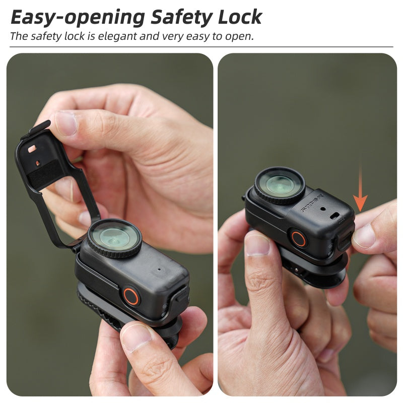 360 Rotation Clip Mount for DJI Osmo Nano Sports Camera Accessories Anti-shake Backpack Clip Holder for DJI Osmo Nano